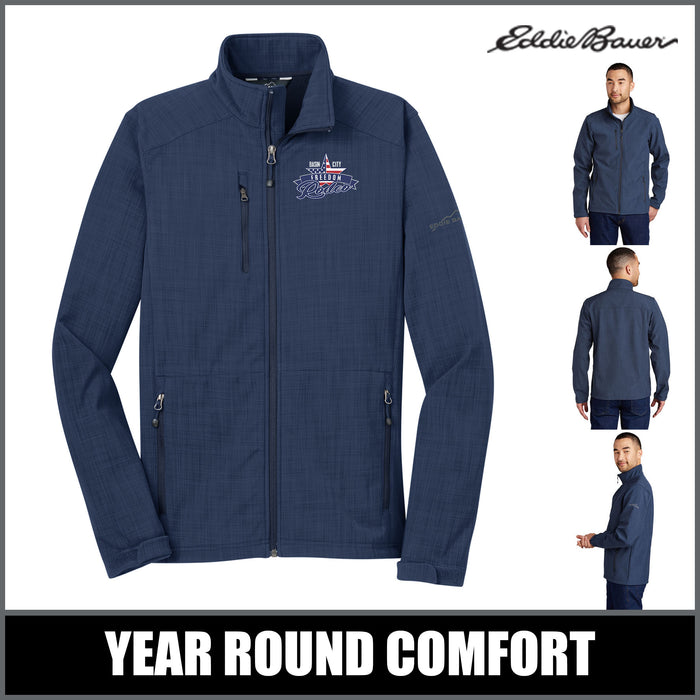 Eddie Bauer® Blue Crosshatch Softshell (EB532)