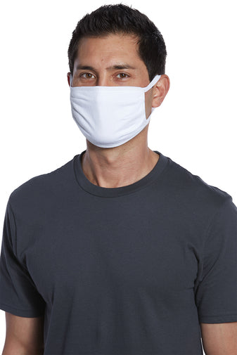 White 3-Ply - (5-pack) Cotton Face Masks