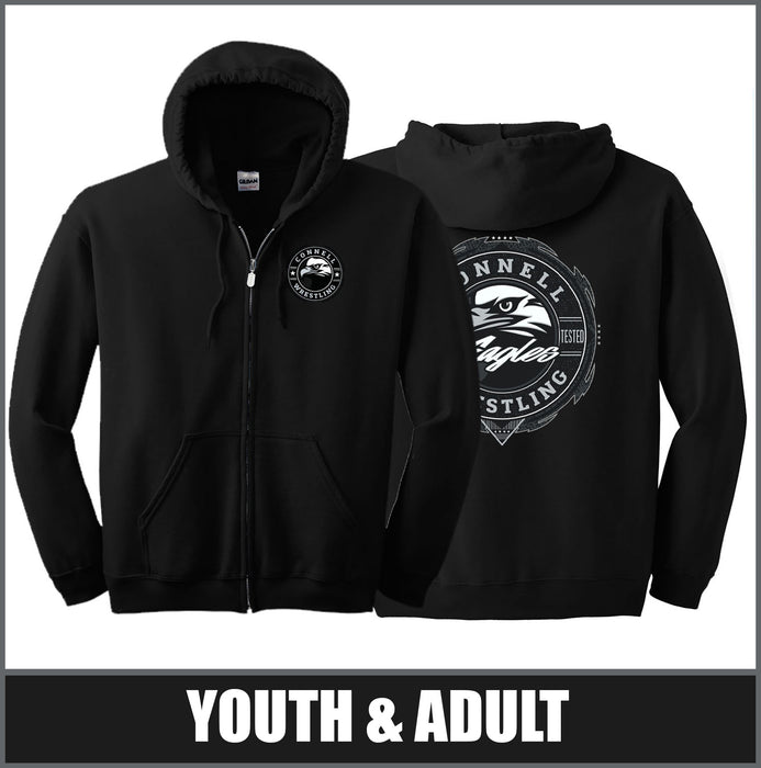 "Insignia" Full Zip Hoodie - CHS Wrestling