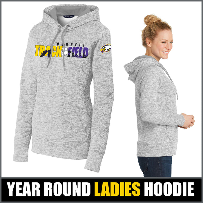 Ladies "Synergy" Electric Heather Hoodie - CHS Track & Field