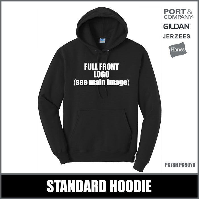 "Plaid B" BLACK Hoodies - Basin City Elementary