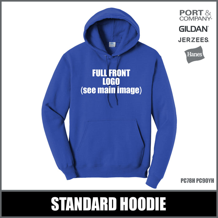 "Plaid B" BLUE Hoodies - Basin City Elementary