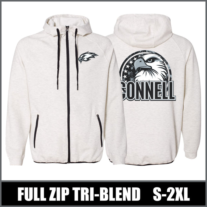 "Regal" Fleece Tech Jacket - Connell Eagles