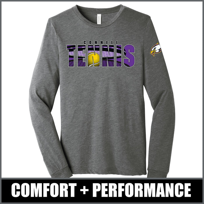 "Shadow" Long Sleeve Tri-Blend - CHS Tennis