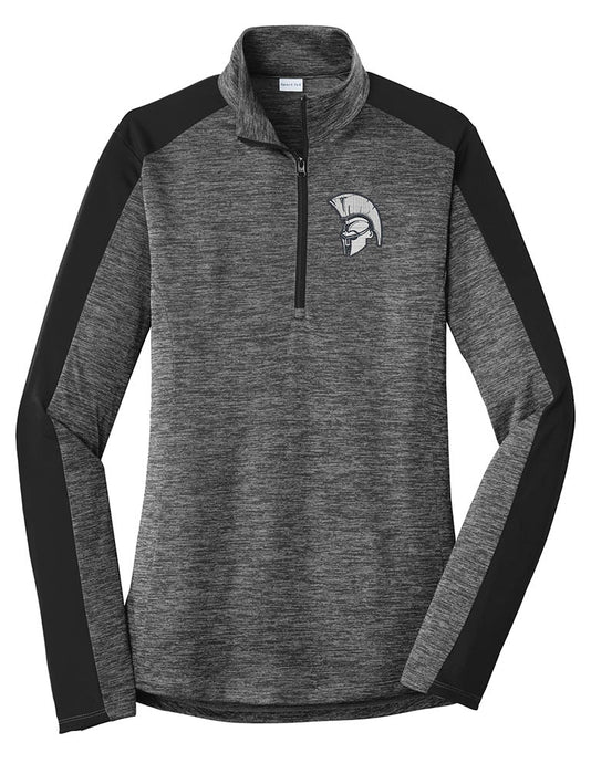 Standard or Ladies Electric Heather 1/4 Zip - Olds Jr High