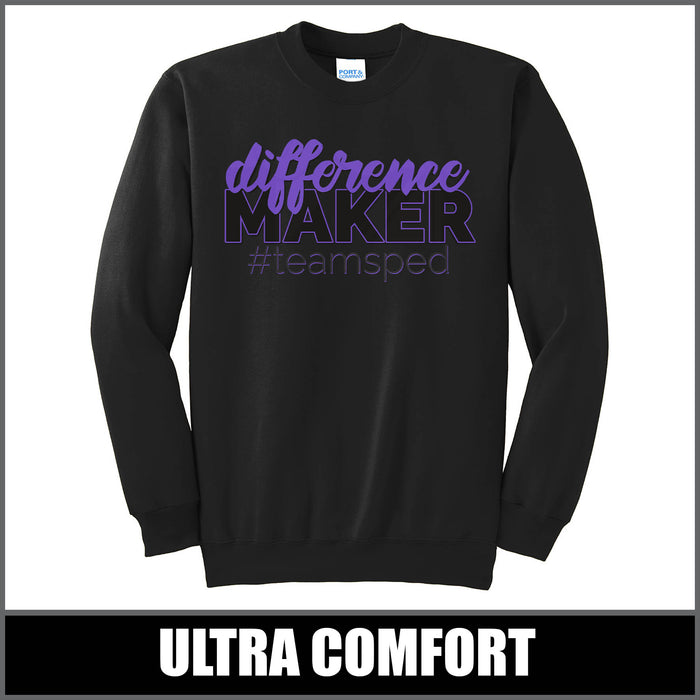 "Difference Maker" Crewneck Sweater - #teamsped