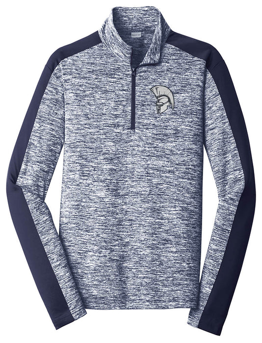Standard or Ladies Electric Heather 1/4 Zip - Olds Jr High