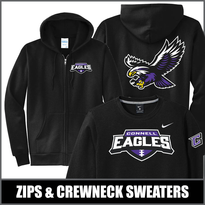 "Lightning" BLACK Zips & Crews