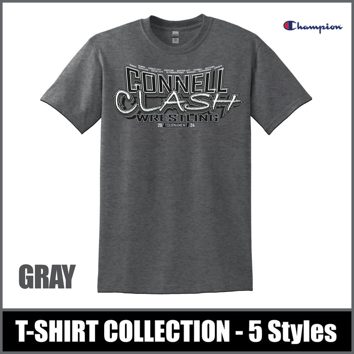 "Connell Clash 24" GRAY T-Shirts