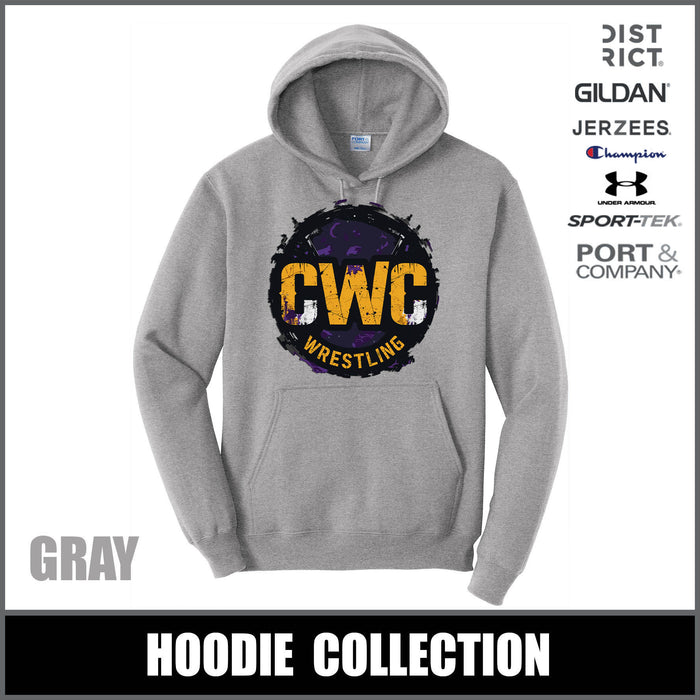 "CWC Distortion" GRAY Hooded Sweatshirts