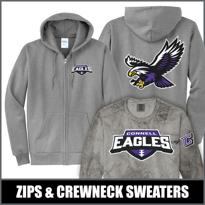 "Lightning" GRAY Zips & Crews