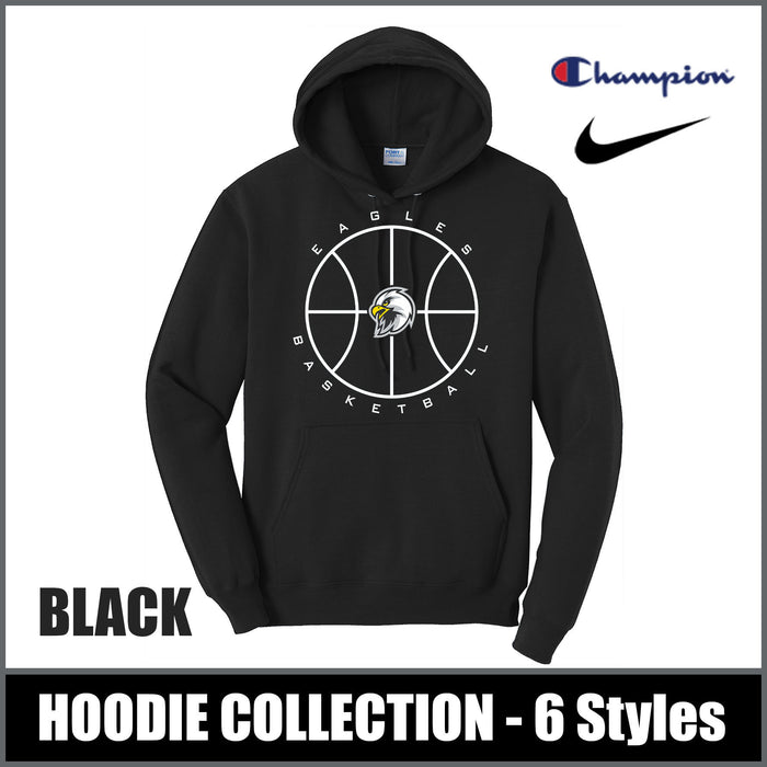 "Bullseye" BLACK Hooded Sweatshirts