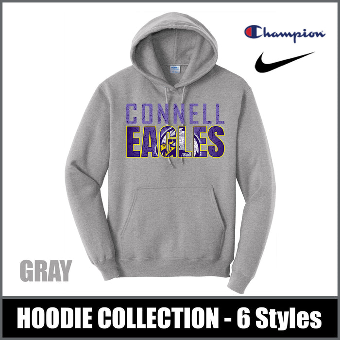 "Hotshot" LIGHT GRAY Hooded Sweatshirts