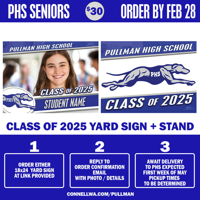 Pullman Senior Yard Sign | 18x24
