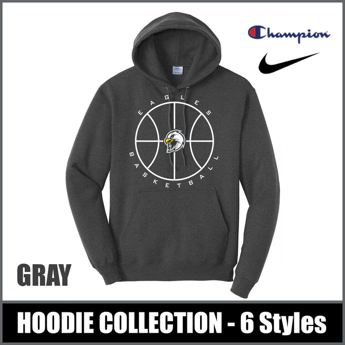 "Bullseye" GRAY Hooded Sweatshirts