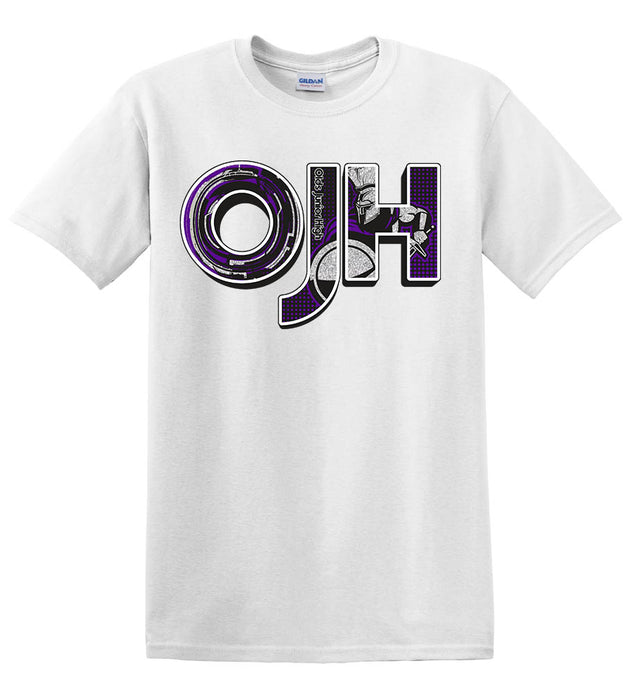 White shirt with OJH logo