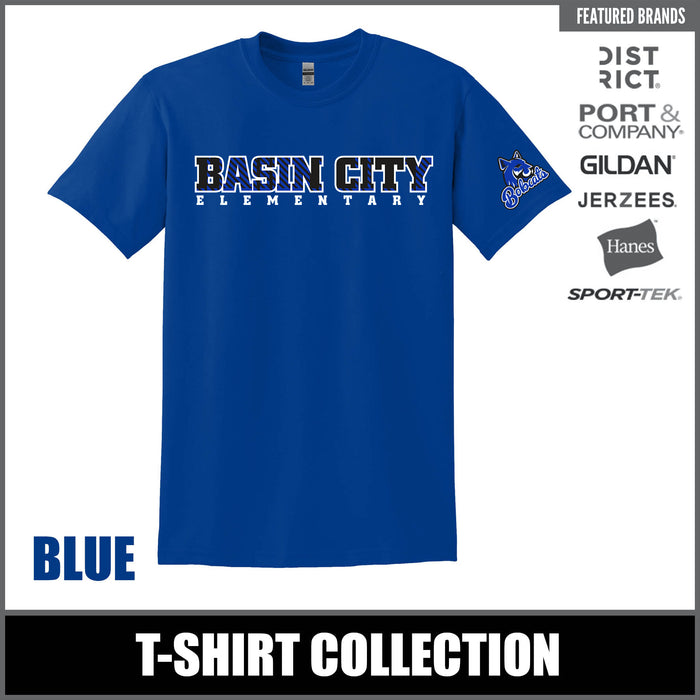 "BCE" BLUE T-Shirts - Basin City Elementary