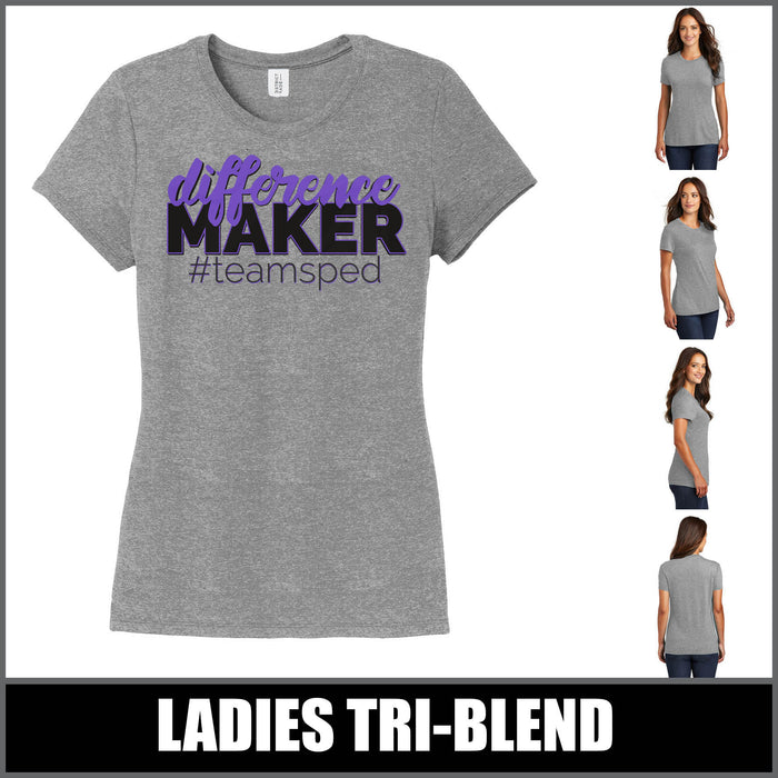 "Difference Maker" Ladies T-Shirt - #teamsped
