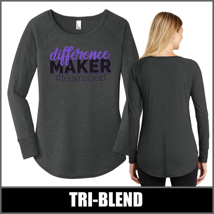 "Difference Maker" Tunic Long Sleeve - #teamsped