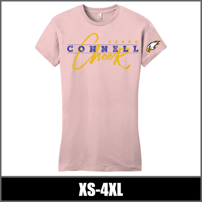 "5-Star" Ladies Fitted T-Shirt - Connell Cheer