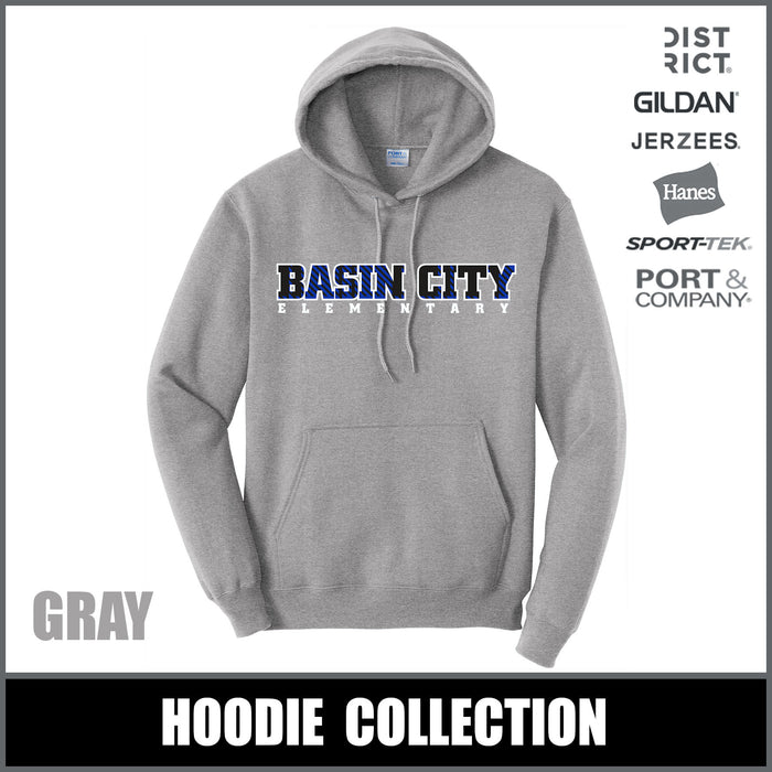 "BCE" GRAY Hoodies - Basin City Elementary