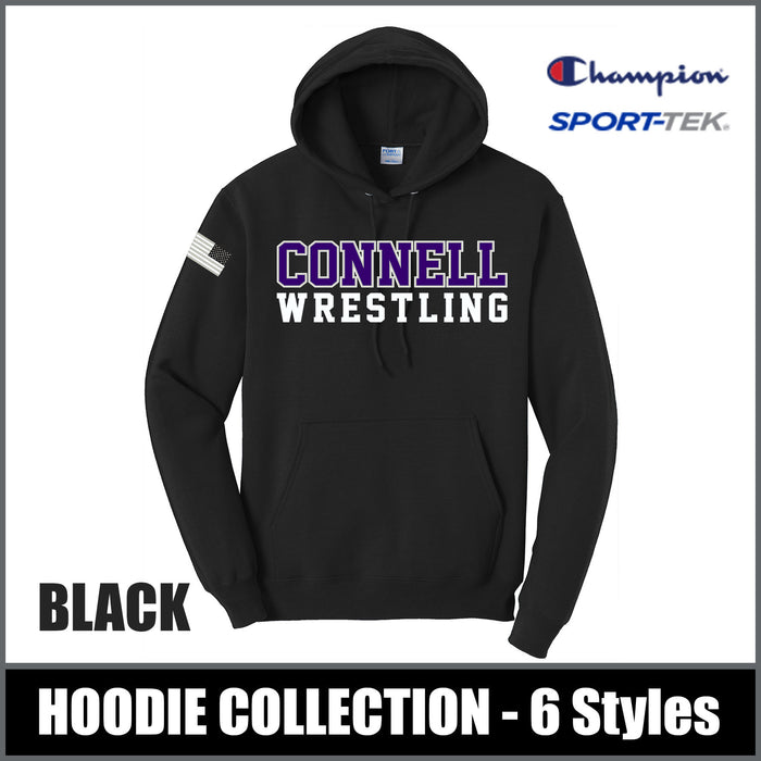 "Powerhouse" BLACK Hooded Sweatshirts - CHS Wrestling
