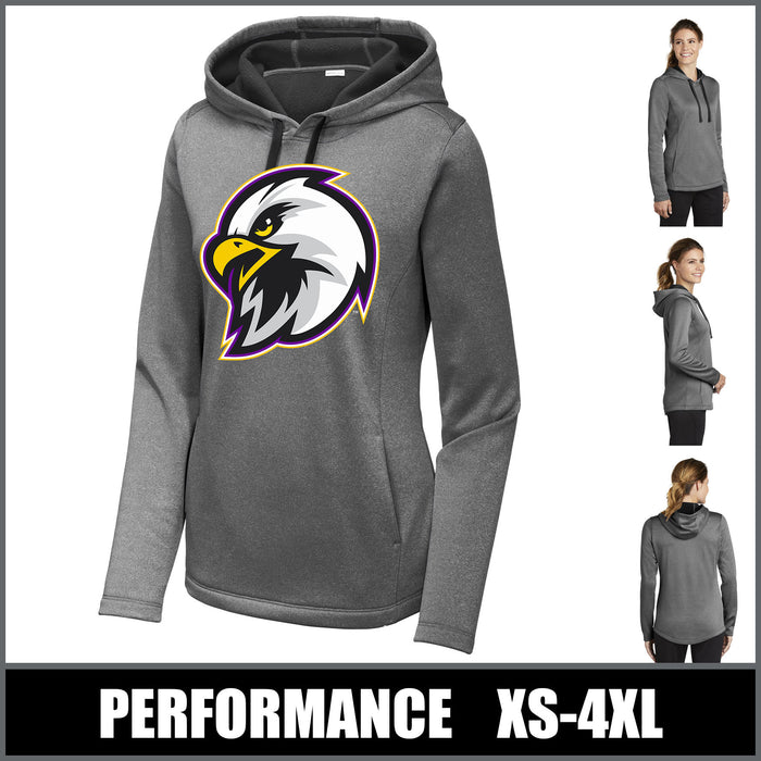 "Definitive" Heather Fleece Hoodie - Connell Eagles