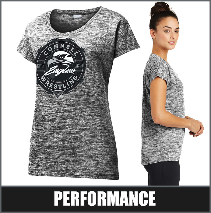 Ladies Electric "Insignia" Sporty Tee - CHS Wrestling