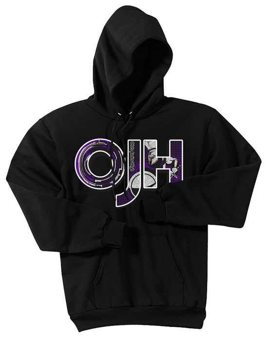 Black  standard hoodie with OJH logo
