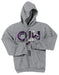 Sports Gray standard hoodie with OJH logo