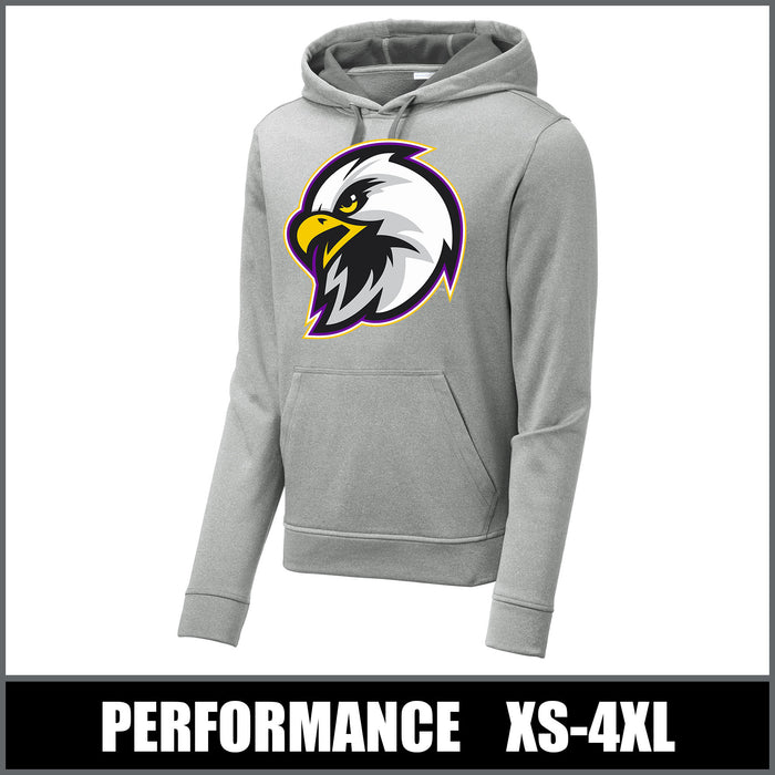 "Definitive" Heather Fleece Hoodie - Connell Eagles