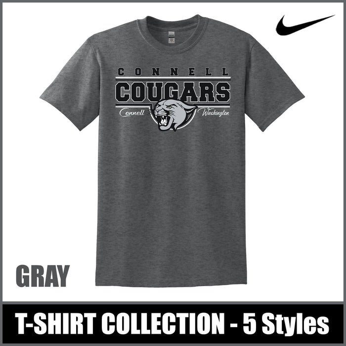 "Classic" GRAY T-Shirts - Connell Elementary