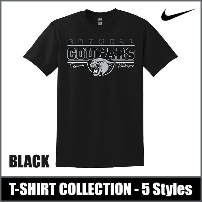"Classic" BLACK T-Shirts - Connell Elementary