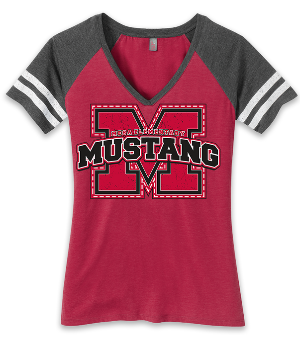 District Made® Ladies V-Neck Tee - Mesa Elementary