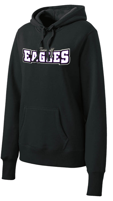 Ladies Midweight Pullover Hoodie - Connell Eagles