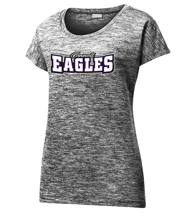 Ladies Electric Heather Sporty Tee - Connell Eagles