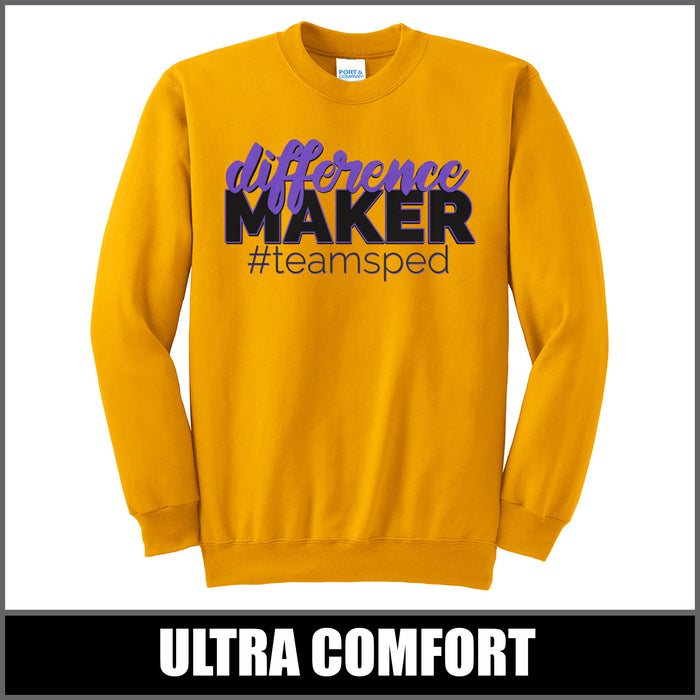 "Difference Maker" Crewneck Sweater - #teamsped