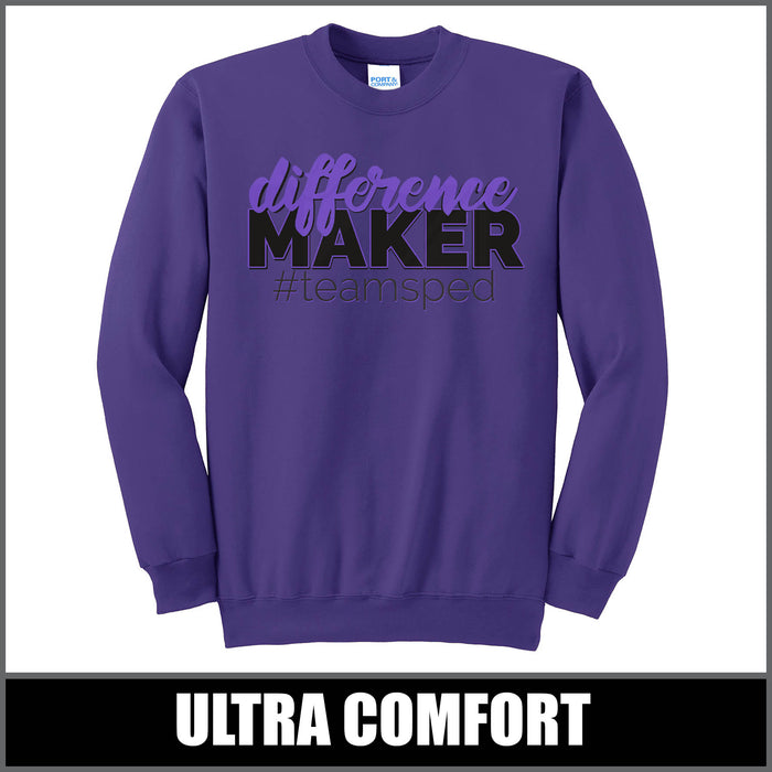 "Difference Maker" Crewneck Sweater - #teamsped